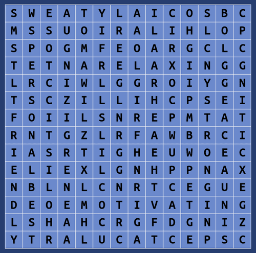 The first 3 words you see will predict your next workout...

 Which ones did you spot?