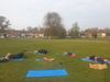 And.... stretch!! The team enjoying a well deserved supine twist after their Empowered workout at Brockwell Park