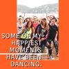 what are your happy dance moments? It can be anything from dancing in the kitchen to doing a cool dance class!!