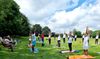For International Yoga day 2022, join us on Saturday 18th June at 9.45 am for the 108 rounds of Sun Salutation with Warm-up, breathing technique, and Relaxation.
The Yogathon is led by experienced Yoga Teachers and begins at 10.15 am. 

Dress code: White top
Kindly bring a Yoga mat, water bottle & blankets (if required)
Location: Headstone Recreation Ground,
Near Headstone Manor and Museum,
Harrow, HA2 6JN
Contact: info@sohamyoga.co.uk